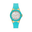 QX rv GUESS U0149L3 fB[X p EHb` v GUESS Women's U0149L3 Turquoise and Gold-Tone Feminine Sport Watch