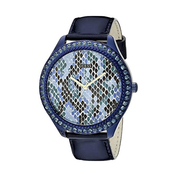 ゲス 腕時計 GUESS U0625L3 レディース 女性用 ウォッチ 時計 GUESS Women's U0625L3 Iconic Indigo Blue Python Print Watch