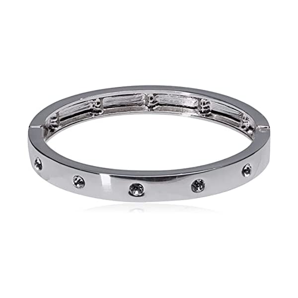  ֥쥹å Х󥰥 ꥹ ꡼ å GUESS 297185-21 Guess Narrow Hinge with Crystal Bangle Bracelet