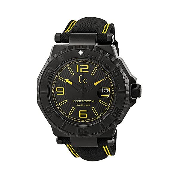 楽天i-selectionゲス 腕時計 ユニセックス 男女兼用 GUESS X79014G2S 時計 ウォッチ Guess GC-3 Black Dial Yellow Accents Unisex Watch X79014G2S