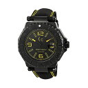 ゲス 腕時計 ユニセックス 男女兼用 GUESS X79014G2S 時計 ウォッチ Guess GC-3 Black Dial Yellow Accents ...