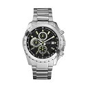 QX rv Y jp GUESS U16526G1 v EHb` Guess Men's U16526G1 Silver Stainless-Steel Quartz Watch with Black Dial