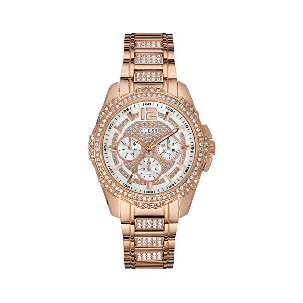ゲス 腕時計 レディース 女性用 GUESS 時計 ウォッチ GUESS Factory Women's Rose Gold-Tone Multifunction Crystal Watch, NS