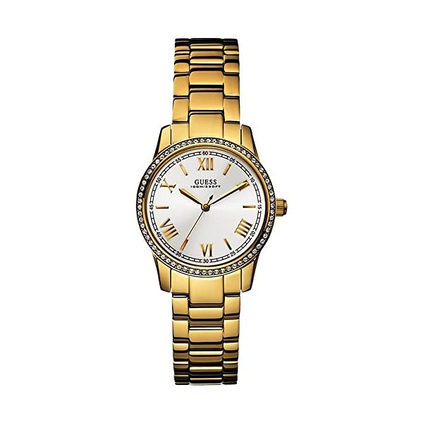 ゲス 腕時計 レディース 女性用 GUESS U12645L1 時計 ウォッチ Guess Women's U12645L1 Gold Stainless-Steel Quartz Watch with White Dial