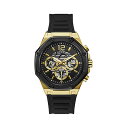 QX rv Y jp GUESS GW0263G1 v EHb` GUESS Men's Stainless Steel Quartz Watch with Silicone Strap, Black, 22 (Model: GW0263G1)
