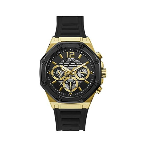 ゲス 腕時計 メンズ 男性用 GUESS GW0263G1 時計 ウォッチ GUESS Men's Stainless Steel Quartz Watch with Silicone Strap, Black, 22 (Model: GW0263G1) ゲス 腕時計 メンズ 男性用 GUESS GW0263G1 時計 ウォッチ GUESS Men's Stainless Steel Quartz Watch with Silicone Strap, Black, 22 (Model: GW0263G1)