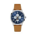 QX rv Y jp GUESS W0870G4 v EHb` GUESS Factory Men's Brown and Silver-Tone Multifunction Watch, ONE