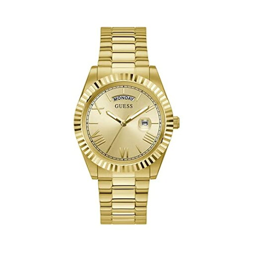 ゲス 腕時計 メンズ 男性用 GUESS GW0265G2 時計 ウォッチ GUESS Men's Quartz Watch with Stainless Steel Strap, Gold, 22 (Model: GW0265G2) ゲス 腕時計 メンズ 男性用 GUESS GW0265G2 時計 ウォッチ GUESS Men's Quartz Watch with Stainless Steel Strap, Gold, 22 (Model: GW0265G2)