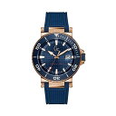 QX rv GUESS Y36004G7 v EHb` Blue and Gold-Tone Analog Watch