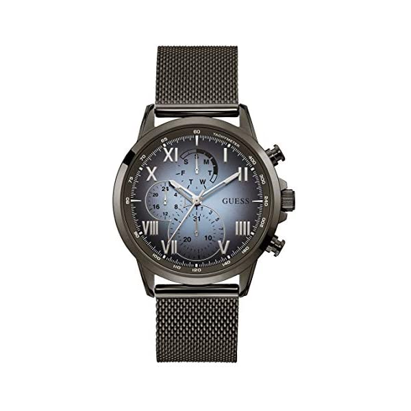  ӻ GUESS U1310G3  å Gunmetal and Blue Mesh Multifunctional Watch