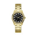 QX rv fB[X p GUESS GW0111L2 v EHb` GUESS Women's Quartz Watch with Stainless Steel Strap, Gold, 19 (Model: GW0111L2)