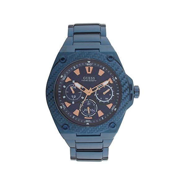  ӻ   GUESS W1305G4  å Guess Men's Stainless Steel Multi-Function Watch (W1305G4, Blue, Free Size)