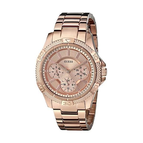 ゲス 腕時計 レディース 女性用 GUESS W0235L3 時計 ウォッチ GUESS W0235L3 Women's Dynamic Feminine Rose Gold-Tone Mid-Size Sport Watch