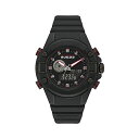 QX rv GUESS GW0269G3 v EHb` GUESS Men Polycarbonate Quartz Watch with Silicone Strap, Black, 20 (Model: GW0269G3)