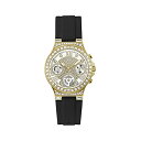 QX rv GUESS GW0257L1 v EHb` Gold-Tone Rhinestone Multifunction Watch