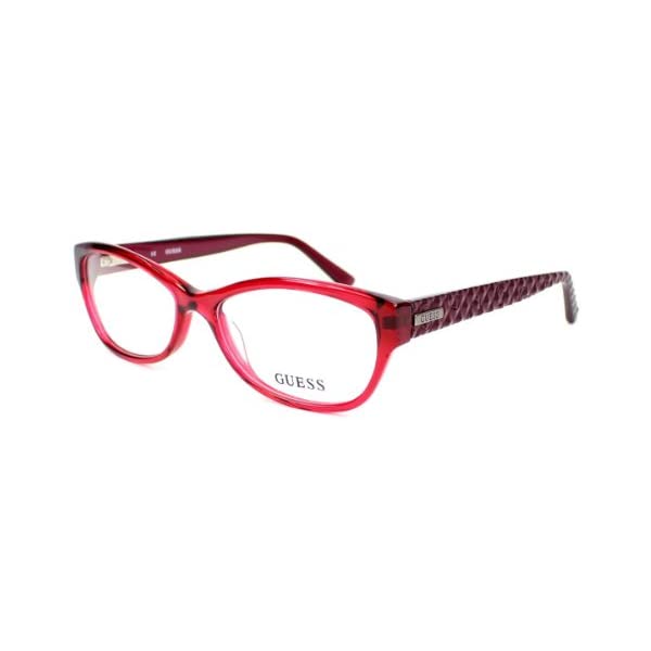 QX TOX Kl ዾ GUESS GU2376 BU Guess eyeglasses GU 2376 BU Acetate Burgundy - Pink fuschia fuchsia