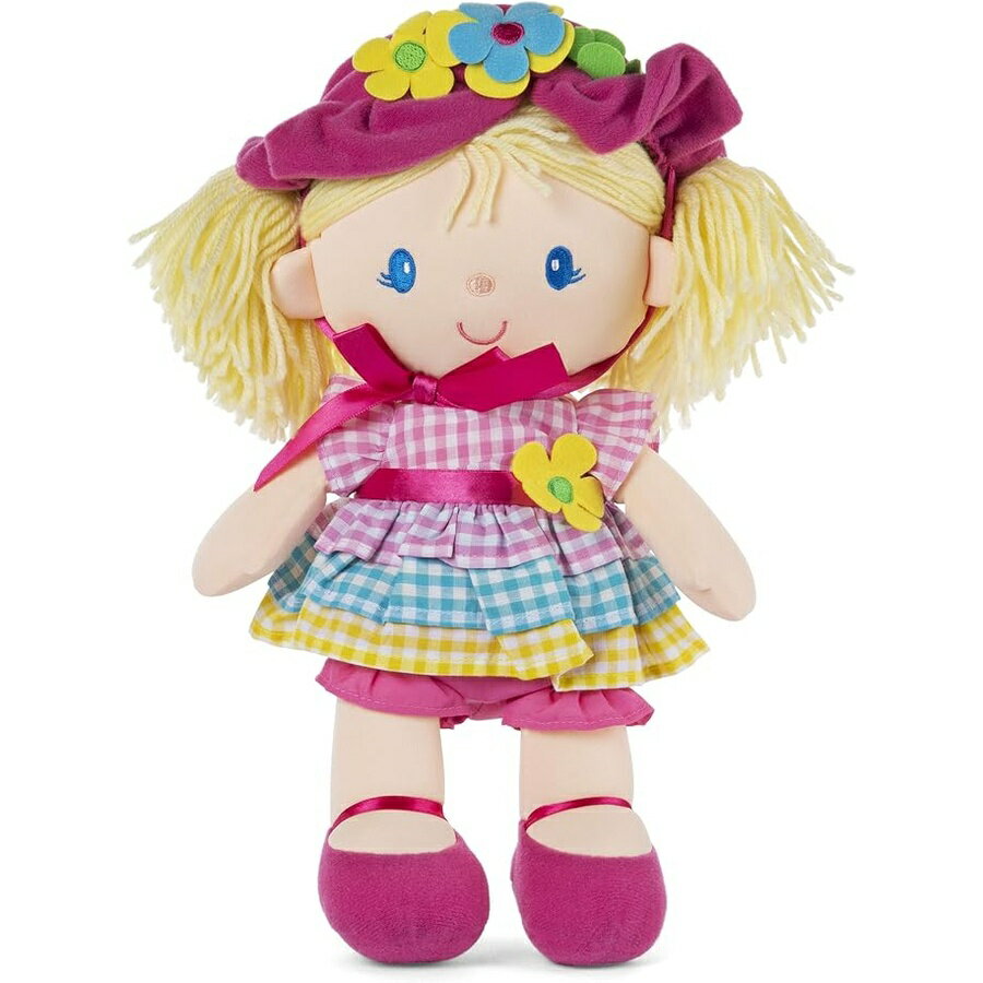 ガンド 女の子 着せ替え 13 インチ ぬいぐるみ 取り外し可能なボンネットとドレス付き GUND April Springtime Dolly 13 Inch Plush Doll with Removable Bonnet and Dress