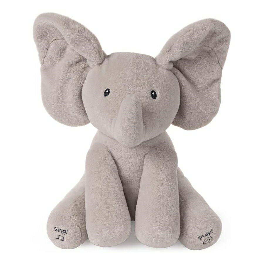 ガンド 象 ゾウ ぬいぐるみ 歌う動物のぬいぐるみ 対象年齢 0 歳以上 グレー 12 インチ GUND Baby Animated Flappy the Elephant Plush, Singing Stuffed Animal Baby Toy for Ages 0 and Up, Gray, 12"