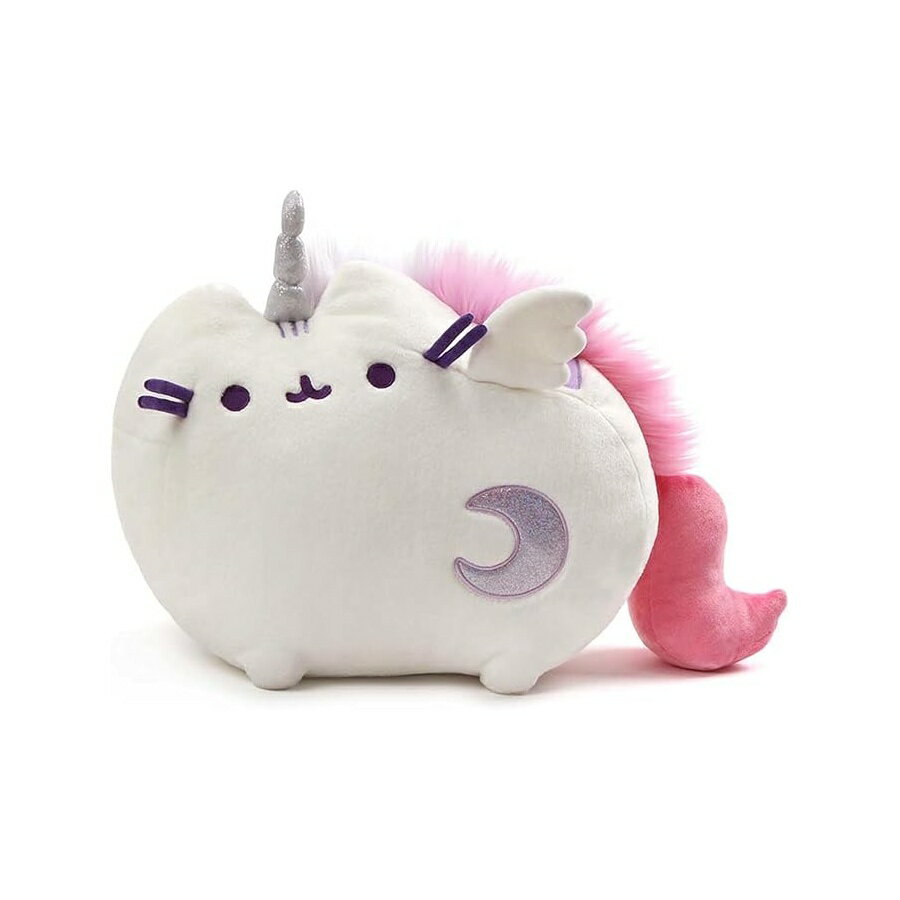 ガンド プシーン ユニコーン サウンドとライト ぬいぐるみ 猫 ぬいぐるみ ホワイト 17インチ GUND Pusheen Super Pusheenicorn Unicorn Sound and Lights Plush Cat Stuffed Animal, White, 17"