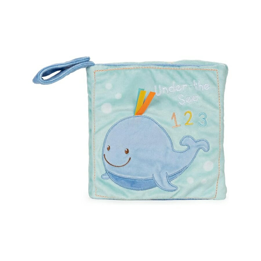 ガンド ベビー クジラ ソフトブック ぬいぐるみ 感覚を刺激するおもちゃ 知育玩具 8インチ GUND Baby Sleepy Seas 123 Whale Soft Book Plush Stuffed Sensory Stimulating Toy, 8"