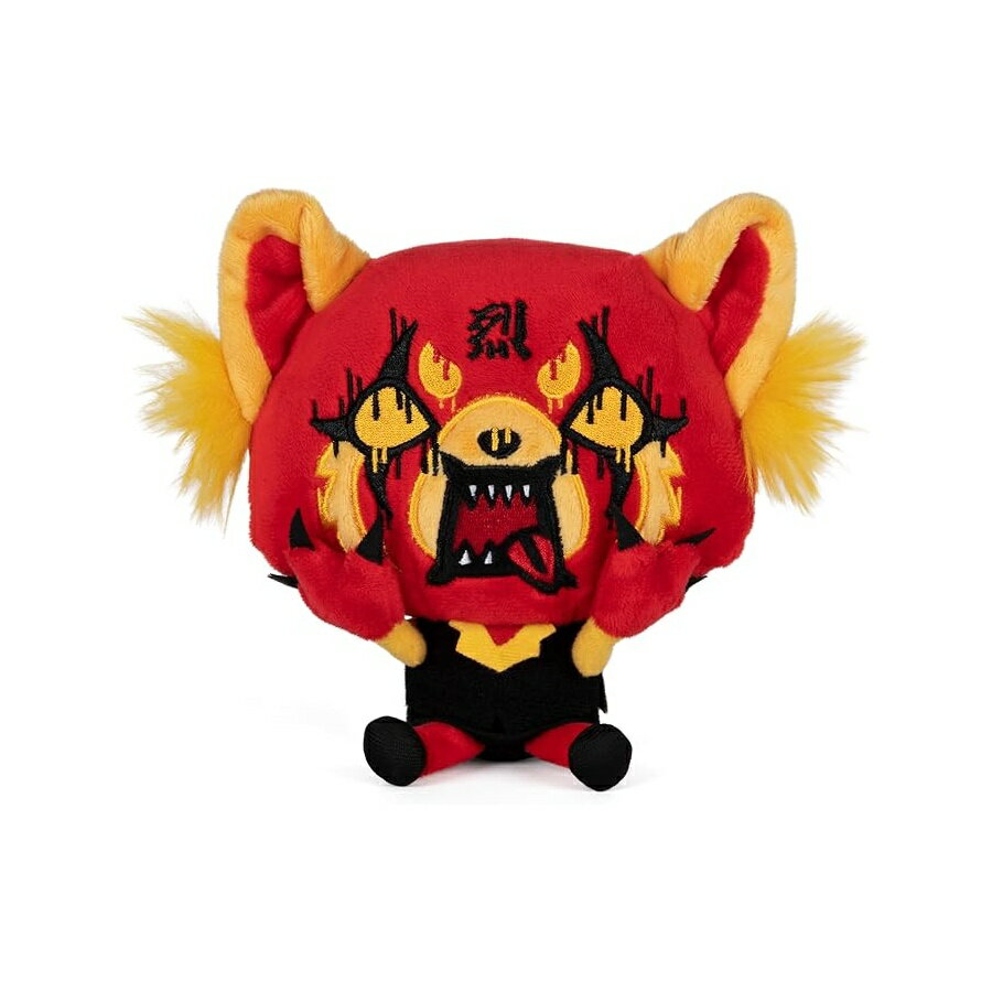 ガンド サンリオ アグレッシブ烈子 レッドレイジ ぬいぐるみ レッサーパンダ Netflix オリジナル 7インチ GUND Sanrio Aggretsuko Red Rage Plush Stuffed Animal Red Panda Netflix Original, 7"