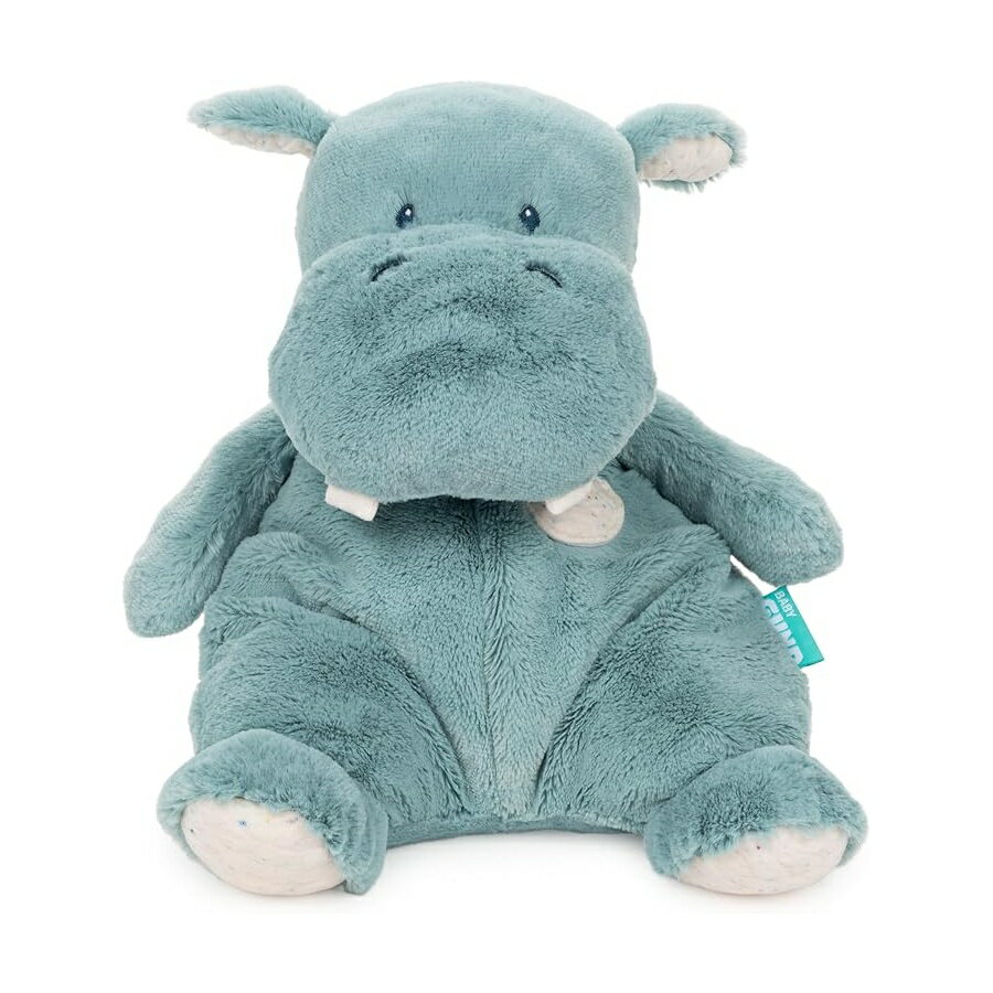 乐天商城 - ガンド ベビー カバ 大きなぬいぐるみ 赤ちゃんと幼児用 ティール 12.5インチ GUND Baby Oh So Snuggly Hippo Large Plush Stuffed Animal for Babies and Infants, Teal, 12.5”