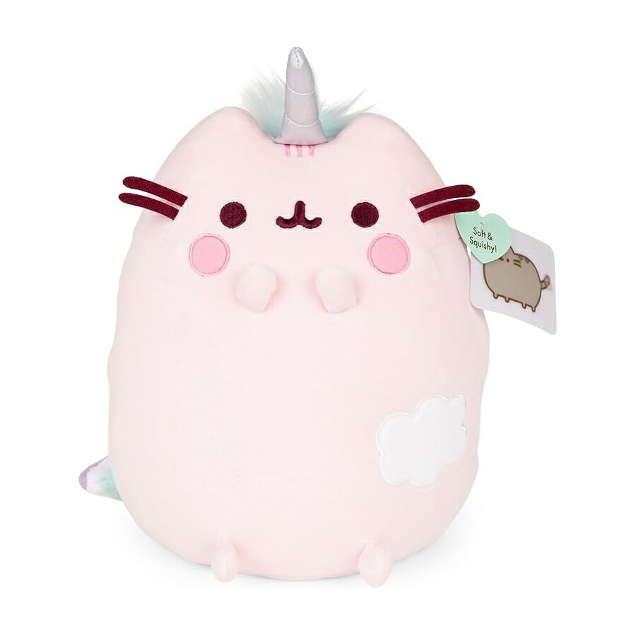 Rakuten - ガンド プシーン エクストラソフト スクシーン 猫 ぬいぐるみ ぬいぐるみ ピンク 9.5インチ GUND Pusheen Dreamy Pusheenicorn Extra Soft Squisheen Cat Stuffed Animal Plush, Pink, 9.5”