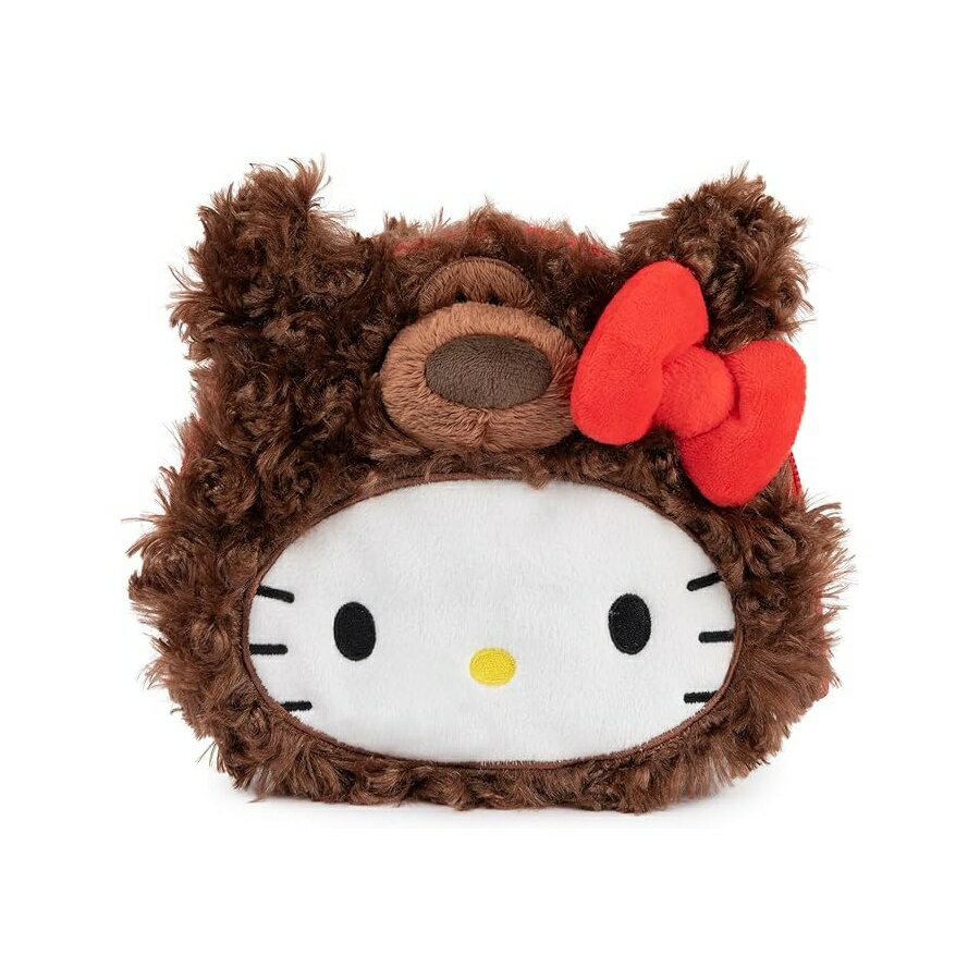 Rakuten - ガンド サンリオ ハローキティ フィルビン テディベア ぬいぐるみ ポーチ ジッパー付き 対象年齢 1歳以上 ブラウン 5.5インチ GUND Sanrio Hello Kitty Philbin Teddy Bear Plush Pouch with Zipper for Ages 1 and Up, Brown, 5.5”