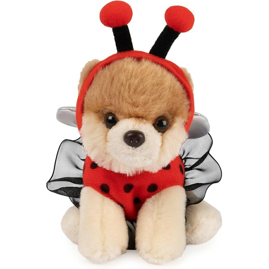 Rakuten - ガンド 世界で一番かわいい犬 てんとう虫のぬいぐるみ ポメラニアンのぬいぐるみ 対象年齢 1歳以上 5インチ GUND Boo, The World’s Cutest Dog Ladybug Plush Pomeranian Stuffed Animal for Ages 1 and Up, 5”