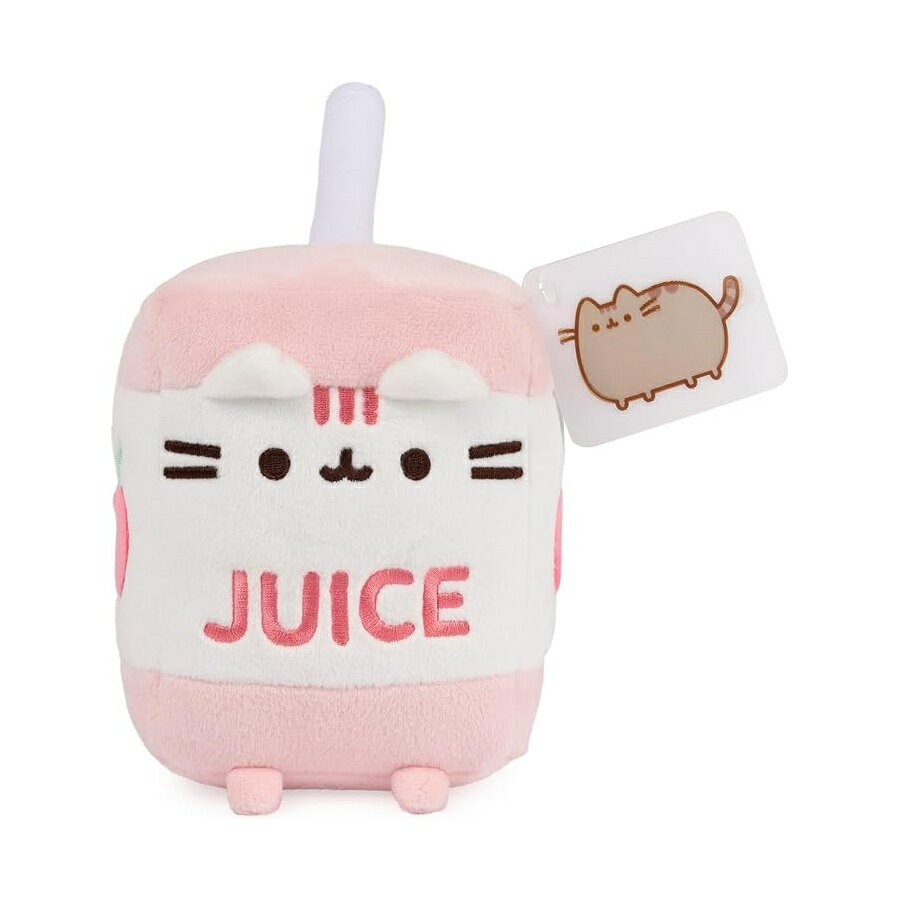 ガンド プシーン ジュースボックス ぬいぐるみ 猫のぬいぐるみ 対象年齢 8歳以上 ピンク/ホワイト 6インチ GUND Pusheen Juice Box Plush Cat Stuffed Animal for Ages 8 and Up, Pink/White, 6”