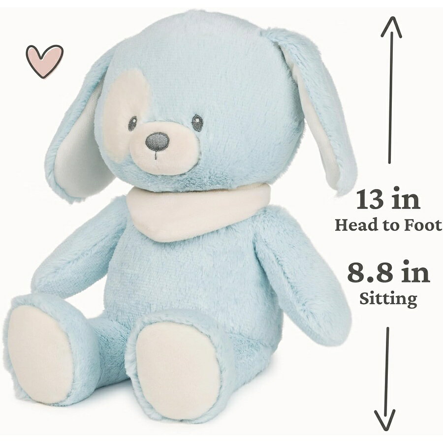 i-selectionのガンド ベビー 子犬のぬいぐるみ ぬいぐるみ 赤ちゃんと新生児へのギフト ブルー/クリーム 13インチ GUND Baby Sustainable Puppy Plush, Stuffed Animal Made from Recycled Materials, Gift for Babies and Newborns, Blue/Cream, 13”｜アングル2