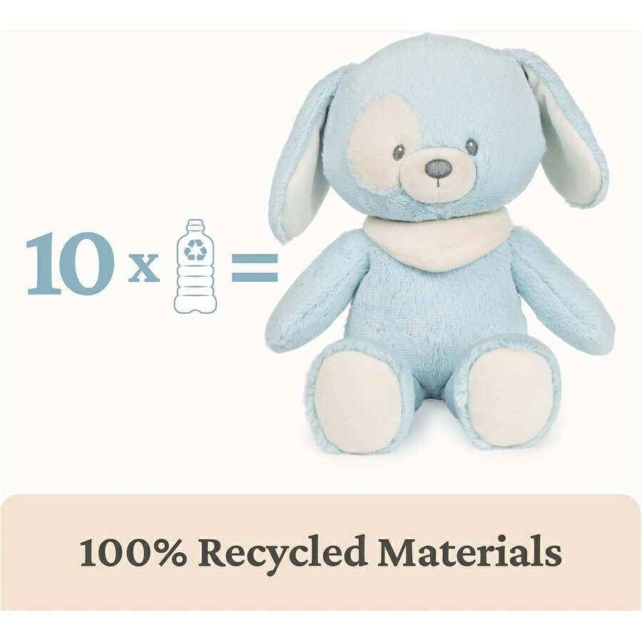 i-selectionのガンド ベビー 子犬のぬいぐるみ ぬいぐるみ 赤ちゃんと新生児へのギフト ブルー/クリーム 13インチ GUND Baby Sustainable Puppy Plush, Stuffed Animal Made from Recycled Materials, Gift for Babies and Newborns, Blue/Cream, 13”｜アングル3