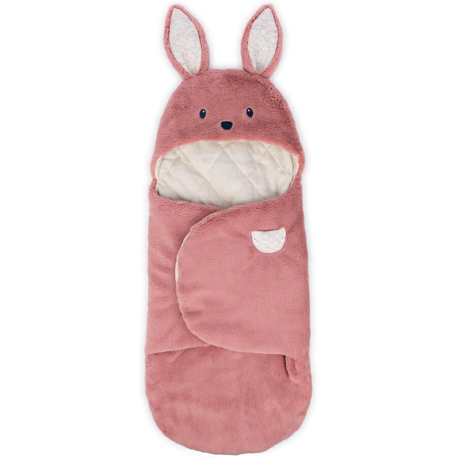 Rakuten - ガンド ベビー ウサギ バニー ぬいぐるみ ブランケット ラップ 新生児用ぬいぐるみフード付きベビーブランケット ラップ ピンク/クリーム 26 インチ GUND Baby Oh So Snuggly Bunny Blanket Wrap, Plush Hooded Baby Blanket Wrap for Newborns, Pink/Cream, 26”