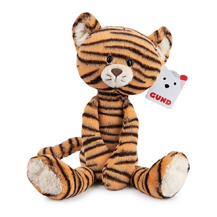 ガンド エッフェ タイガー ぬいぐるみ 対象年齢 1歳以上 オレンジ/ブラック 15インチ GUND Take-Along Friends, Effe Tiger Plush Stuffed Animal for Ages 1 and Up, Orange/Black, 15"
