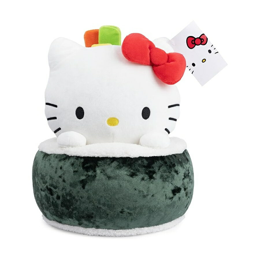 ガンド サンリオ ハローキティ 寿司ぬいぐるみ 対象年齢 1 歳以上 グリーン/ホワイト 10 インチ GUND Sanrio Hello Kitty Sushi Plush, Premium Stuffed Animal for Ages 1 and Up, Green/White, 10”