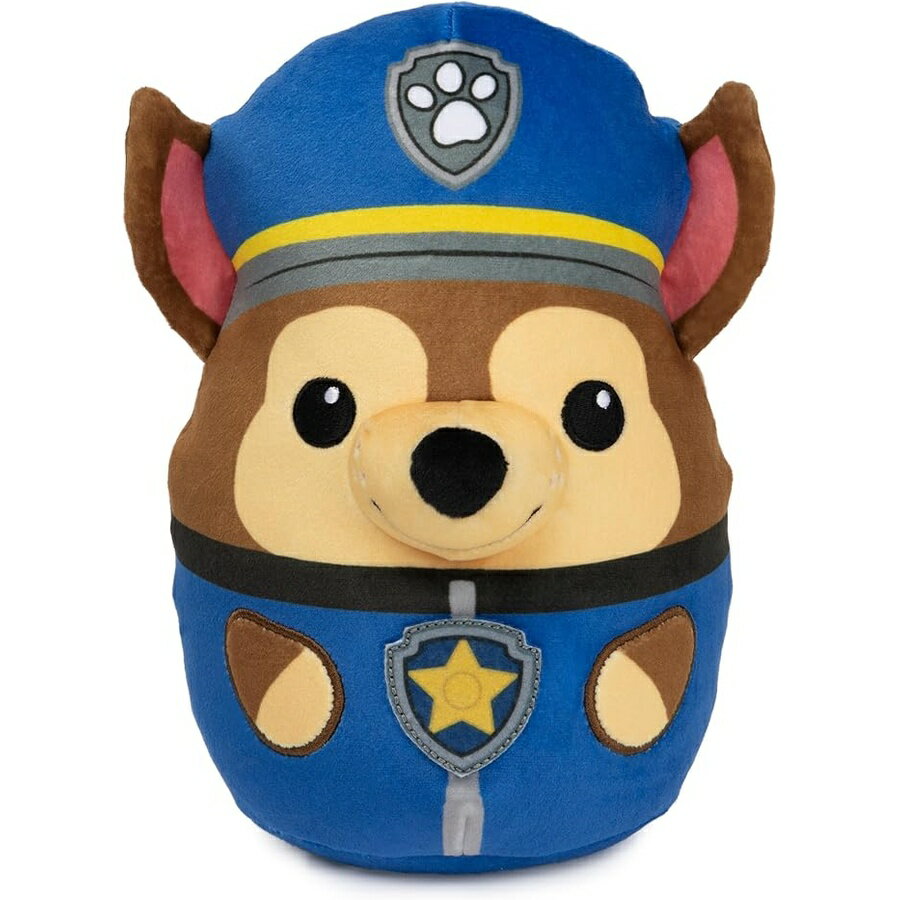 Rakuten - ガンド パウパトロール チェイス 公式おもちゃ スクイーズぬいぐるみ 対象年齢1歳以上 8インチ PAW Patrol Chase Squish Plush, Official Toy from The Hit Cartoon, Squishy Stuffed Animal for Ages 1 and Up, 8”