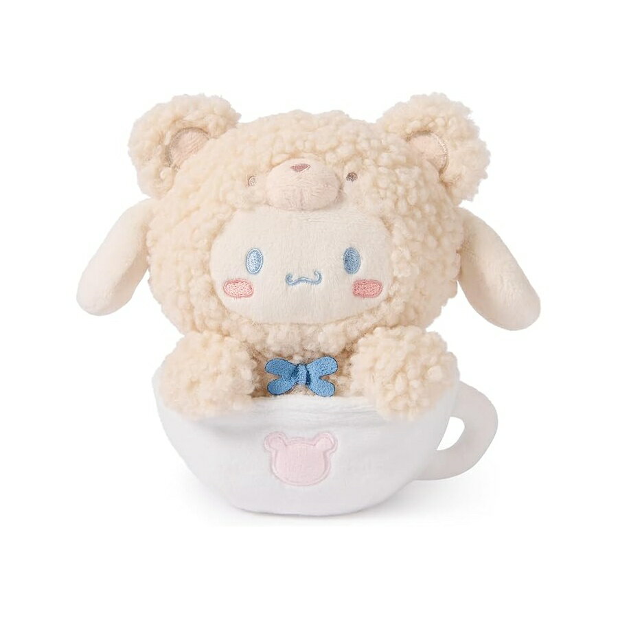 ガンド サンリオ公式 ハローキティとフレンズ シナモロール カフェラテ テディベア ぬいぐるみ ぬいぐるみ 対象年齢 1 歳以上 6 インチ GUND Sanrio Official Hello Kitty and Friends Cinnamoroll Caf? Latte Teddy Bear Plush, Collectible Plush Toy,