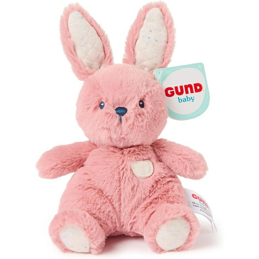 ガンド ベビー ウサギ 小さなぬいぐるみ バニーぬいぐるみ 幼児と幼児用のぬいぐるみ ピンク 7インチ GUND Baby Oh So Snuggly Littles Bunny Rabbit, Small Stuffed Animals, Bunny Stuffed Animal, Plush Toys for Infants and Toddlers,