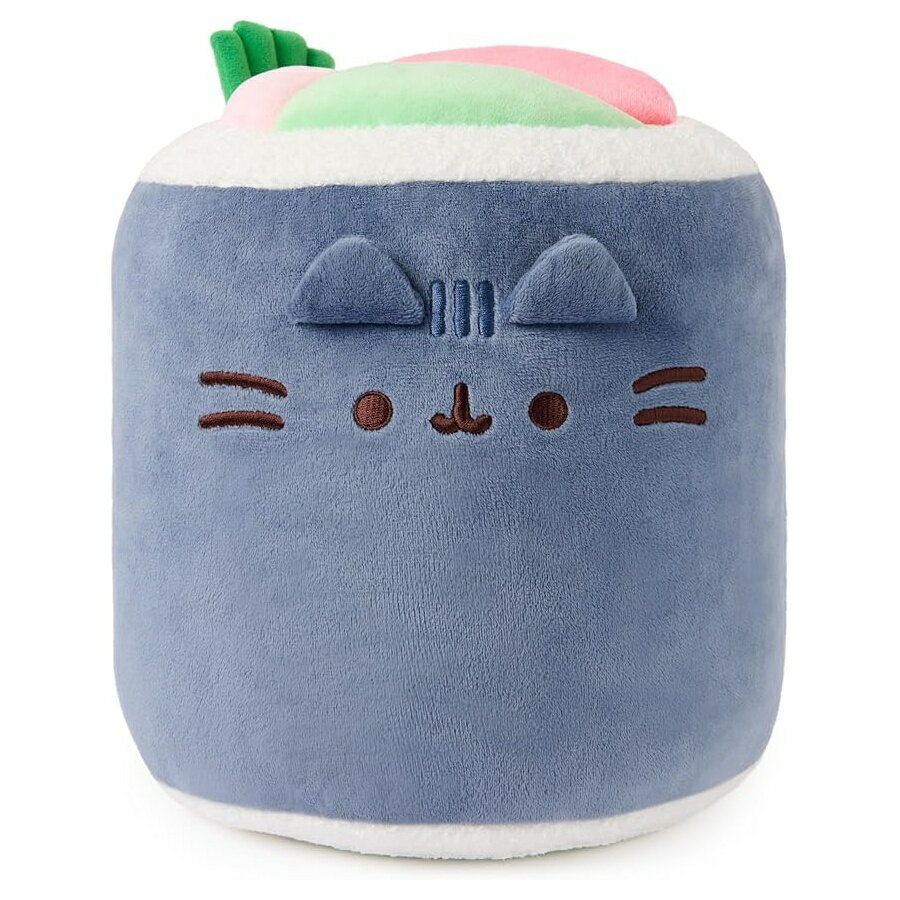 Rakuten - ガンド プシーン 弁当寿司ロールぬいぐるみ スクイーズおもちゃ ぬいぐるみ 食べ物ぬいぐるみ 対象年齢 8 歳以上 ブルー 11 インチ GUND Pusheen Bento Sushi Roll Plush, Squishy Toy, Collectible Plush Toy, Food Plushies, Stuffed Animal for Ages 8