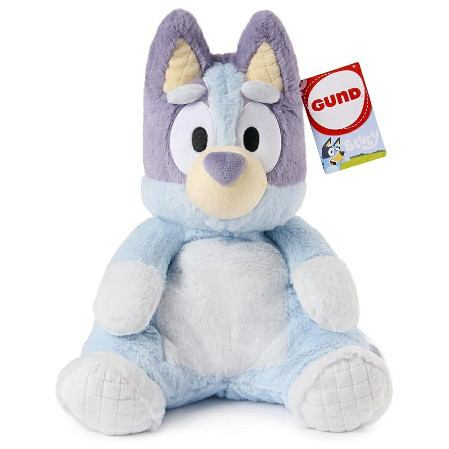 ガンド 公式 ブルーイ 赤ちゃんと幼児向けのぬいぐるみ感覚玩具 ブルー 12.5 インチ GUND Official Bluey Oh So Snuggly Plush, Bluey Plushies, Stuffed Animal Sensory Toy for Babies and Toddlers, Blue, 12.5”