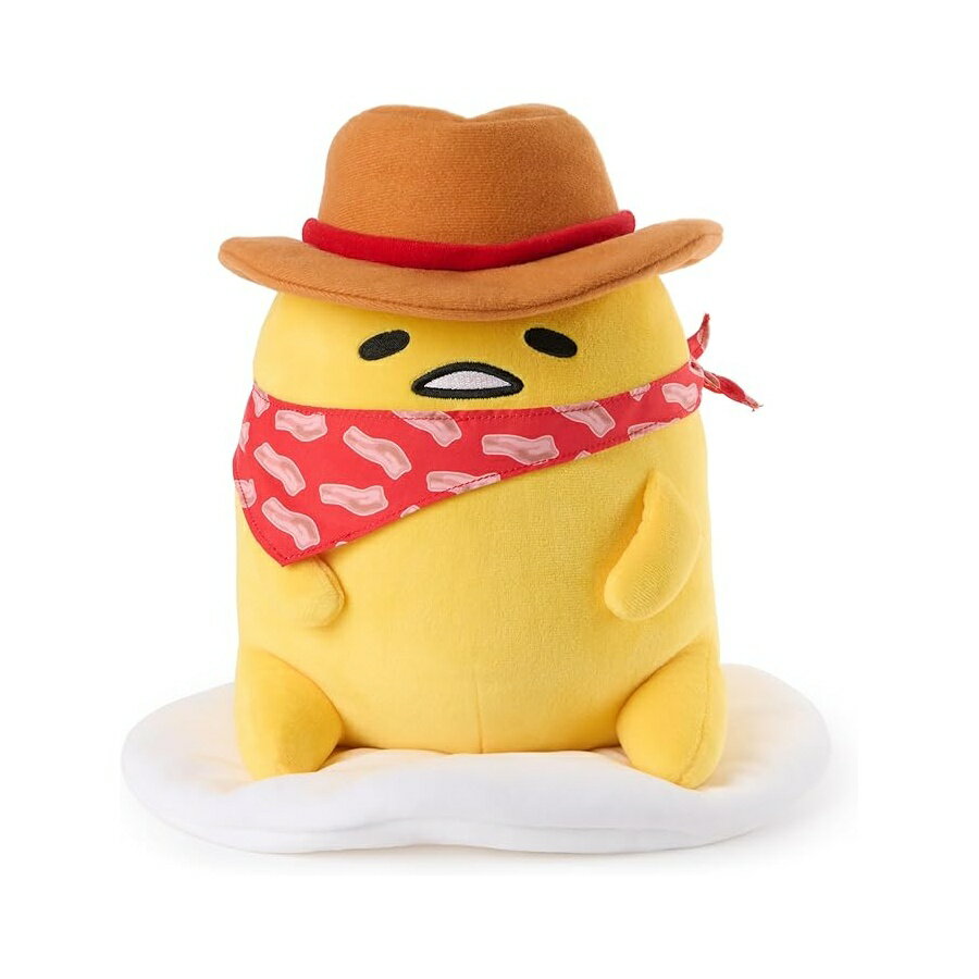 Rakuten - ガンド サンリオ ぐでたま ぬいぐるみ ぐでたまカウボーイ 対象年齢 1 歳以上 9 インチ GUND Sanrio Gudetama The Lazy Egg Stuffed Animal, Gudetama Cowboy, Plush Toy for Ages 1 and Up, 9”