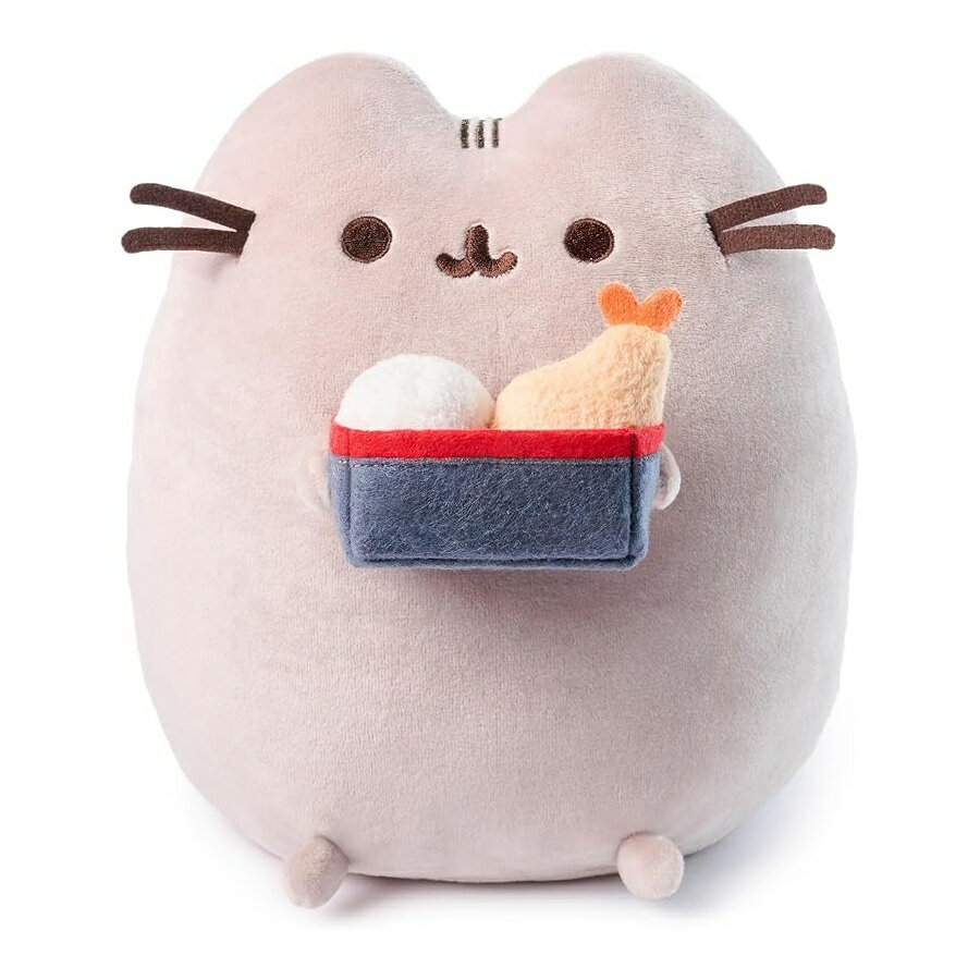 樂天商城 - ガンド プシーン 弁当ボックス スナック可能なぬいぐるみ スクイーズおもちゃ ぬいぐるみ 食べ物のぬいぐるみ 対象年齢 8 歳以上のぬいぐるみ グレー 9.5 インチ GUND Pusheen Bento Box Snackable Plush, Squishy Toy, Collectible Plush Toy, Food