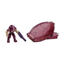 KubN wC[ Mega Bloks Halo Drop Pod Metallic Crimson Elite Toy Figure