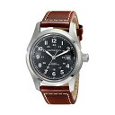 n~g rv EHb` Hamilton H70555533 J[L tB[h I[g}`bN  Y jp Hamilton Men's H70555533 Khaki Field Stainless Steel Automatic Watch with Brown Leather Band