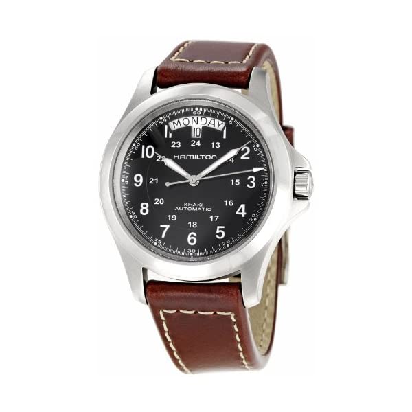 ハミルトン 腕時計 ウォッチ Hamilton H64455533 オートマチック 自動巻き メンズ 男性用 Hamilton Men's Stainless Steel Automatic Watch with Leather Strap, Brown, 20 (Model: H64455533)