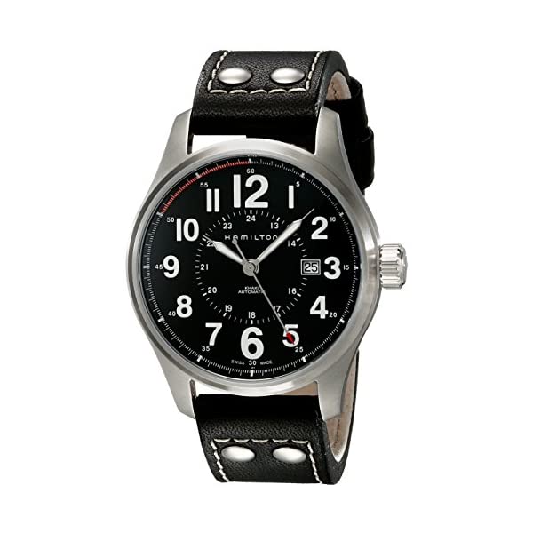 ハミルトン 腕時計 ウォッチ Hamilton H70615733 カーキ メンズ 男性用 Hamilton Men's H70615733 Khaki Officer Black Dial Watch