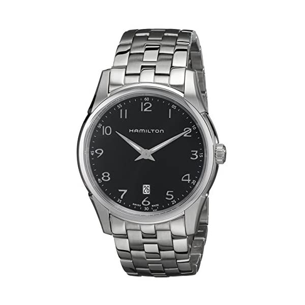 ハミルトン 腕時計 ウォッチ Hamilton H38511133 ジャズマスター メンズ 男性用 Hamilton Men's HML-H38511133 Jazzmaster Thinline Black Dial Watch 人気の ハミルトン 腕時計 はこちら ■海外より直輸入品となりますので、外箱に小傷・破れ等がある場合がございます。 　本体には影響ございませんので、予めご容赦ください。 ■携帯からの注文の際【納期目安】が表示されない場合もございます。 　納期の表示が確認出来ない商品に関しましては、お手数ですが、PCページより【納期目安】の確認をお願いします。 　また、携帯からのご注文のお客様は携帯電話の受信設定（フィルター）を必ずご確認下さいますようお願いいたします。ハミルトン 腕時計 ウォッチ Hamilton H38511133 ジャズマスター メンズ 男性用 Hamilton Men's HML-H38511133 Jazzmaster Thinline Black Dial Watch ブランドHamilton製品型番HML-H38511133パート ナンバーHML-H38511133モデル年式2017形状Roundウィンドウ素材Acrylicディスプレイ タイプAnalogクラスプ(留金)Deployment-claspケース素材Stainless steelケース直径42 millimetersケース厚7 millimetersバンド素材Stainless SteelバンドサイズMen's Standardバンド幅22 millimetersバンドカラーSilverダイヤルカラーBlackベゼル素材Stainless steelベゼル機能StationaryカレンダーDate重さ1.76 OuncesムーブメントQuartz防水機能165 Feet ◆ 様々なギフトシーンにぴったりの商品を豊富に取り揃えております ◆プレゼント　ギフト　クリスマス　母の日　父の日　記念日　誕生日　お誕生日　誕生日プレゼント　敬老の日　記念品　結婚記念日　メモリアルギフト　お祝い　出産祝い　結婚式　結婚祝い　御祝　披露宴　引き出物　引出物　ウェディングギフト　ブライダルギフト　景品　賞品　コンペ景品　ゴルフコンペ　粗品　お中元　御中元　お歳暮　御歳暮　残暑見舞い　引越し　引っ越し祝い　引越し祝い　贈答品　入園祝い　入学祝い　卒業祝い　成人式　就職祝い　昇進祝い　定年退職記念　還暦祝い　卒業記念品　内祝　お返し　お礼　御礼　お祝い返し