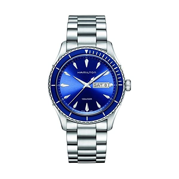 ϥߥȥ ӻ å Hamilton H37551141 ʥ    Hamilton Men's H37551141 Jazz Master Sea View Analog Display Swiss Quartz Silver Watch