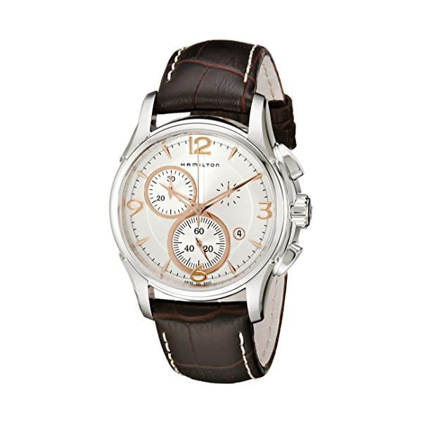 ハミルトン 腕時計 ウォッチ Hamilton H32612555 ジャズマスター クロノグラフ メンズ 男性用 Hamilton Men's H32612555 Jazzmaster Chronograph Silver Dial Watch