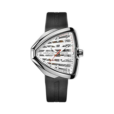 ハミルトン 腕時計 ウォッチ Hamilton H24555381 ベンチュラ メンズ 男性用 Hamilton Ventura Elvis80 Silver Dial Silicone Strap Men's Watch H24555381